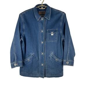 Vintage 90s Ralph Lauren Jeans Co Denim Chore Barn Workwear Jacket Women's Large